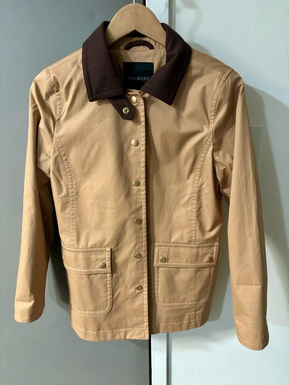 Talbots Coated Cotton Barn Jacket - Picture 4 of 8